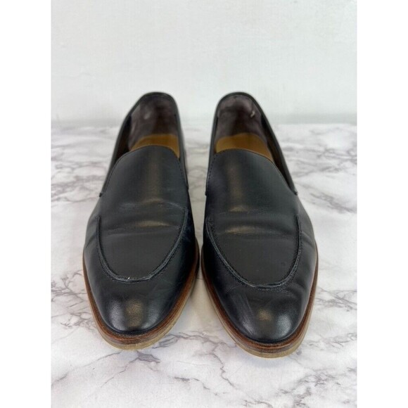 Everlane Women's Black The Modern Leather Loafers Sz 9 - Picture 2 of 11